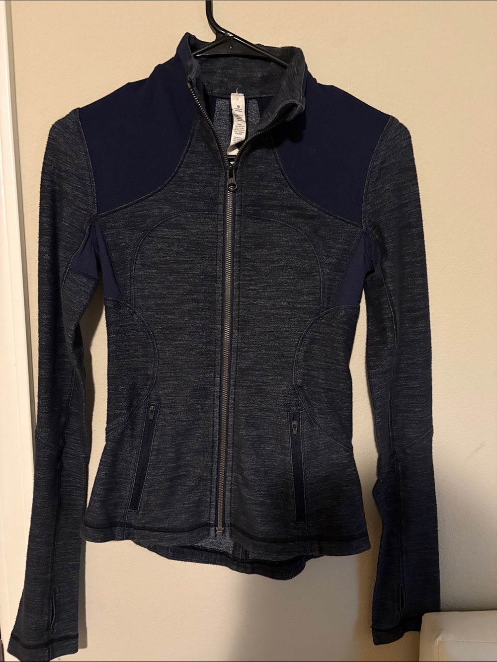lululemon athletica Heathered Navy Full-Zip Utility Jacket
